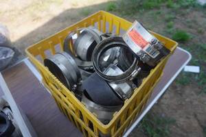 lot 50 image: Large Lot of 4 No Hub Clamps