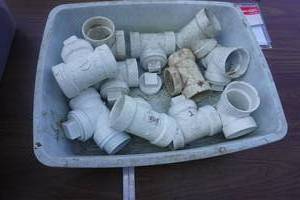 lot 53 image: Lot of 2 PVC Clean Out Ts