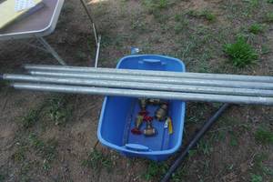 lot 65 image: 4- 5 x 1 14 Galvanized Well Sand Point Driver Extensions