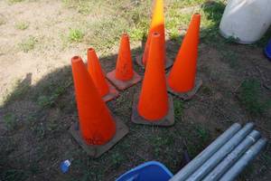 lot 67 image: Lot of Orange Safety Cones