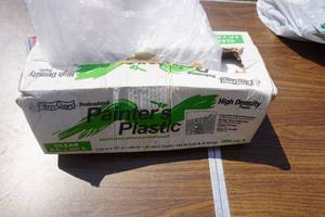 lot 105 image: Roll of Film Gard High Density Painters Plastic 9 Wide
