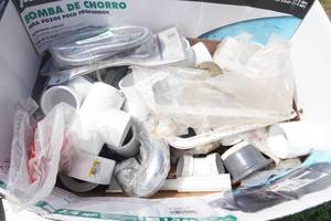 lot 122 image: Large Lot of PVC Fittings, & Bathroom Fixture Accessories