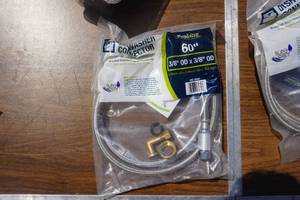 lot 100 image: Proline Brand 60 Dishwasher Water Line Connector Kit