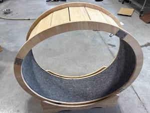 lot 2 image: Large Cat Wheel with Base 36 Tall