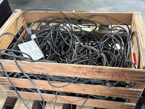 lot 34 image: Large Crate Full of De Icing Cable (expensive)