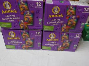 lot 101 image: 4 Boxes of Annies Organic Bunny Gr...
