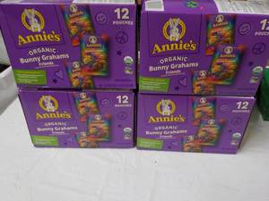 lot 102 image: 4 Boxes of Annies Organic Bunny Gr...