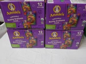 lot 103 image: 4 Boxes of Annies Organic Bunny Gr...