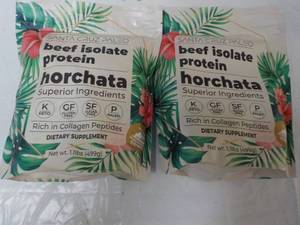 lot 132 image: 2 Santa Cruz Paleo Beef Isolate Pro...