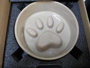 lot 146 image: 2 Woof Society 6 Diameter Dog Bowl...