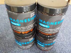 lot 162 image: 4 Magnesium Citrate 90 capsules eac...