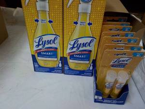 lot 198 image: 2 Lysol Smart Spray Bottles and 16 ...