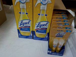 lot 199 image: 2 Lysol Smart Spray Bottles and 16 ...