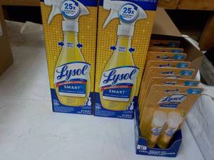 lot 200 image: 2 Lysol Smart Spray Bottles and 16 ...
