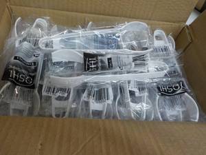 lot 203 image: Case of 48 Yoshi 7 White Plastic T...