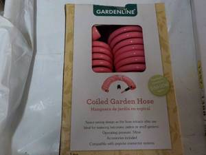 lot 221 image: Gardenline Coiled Garden Hose...