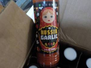lot 267 image: Case of 36 Russia Garlic 3 oz Hot S...