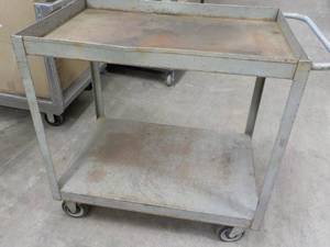 lot 286 image: Metal Cart on Wheels 36 x 24 x36...