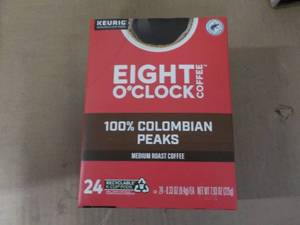 lot 27 image: 8 Oclock Coffee 100% Colombian Pea...