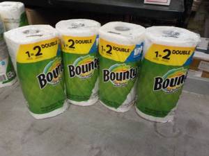 lot 48 image: 4 Bounty Paper Towels 90 2 ply she...