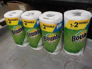 lot 49 image: 4 Bounty Paper Towels 90 2 ply she...