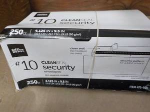 lot 52 image: Office Depot Clear Seal Security En...