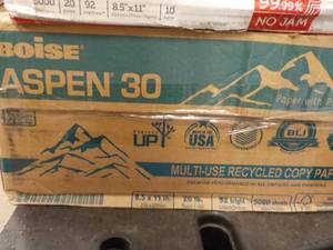 lot 71 image: Boise Aspen 30 Copy Paper 5000 Shee...
