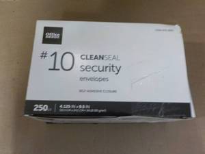lot 78 image: Office Depot Clear Seal Security En...