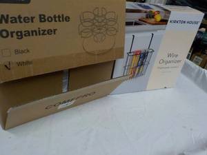 lot 336 image: Wire Organizer and Water Bottle Org...