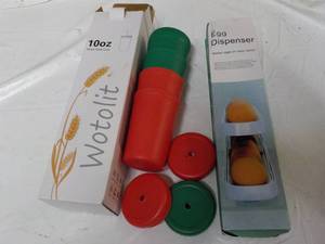 lot 339 image: Egg Dispenser and 10 oz Wotolit Whe...