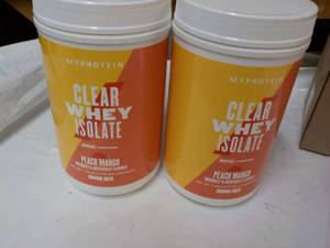 lot 351 image: 2 Clear Whey Isolate Peach Mango Pr...
