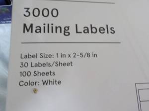 lot 356 image: 6 Boxes Mailing Labels 3000 each...