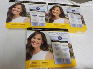 lot 369 image: 3 Neutrogena 2 packs Sun Screen 55...