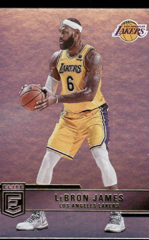 lot 56 image: 2021-22 Donruss Elite Lebron James Basketball Card #2