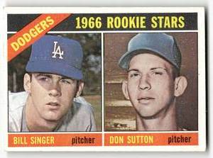 lot 27 image: 1966 Topps Vintage Card Don Sutton Rookie #288