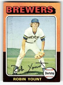 lot 39 image: 1975 Topps Vintage Card Robin Yount Rookie #223