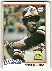 lot 40 image: 1978 Topps Vintage Card Eddie Murray Rookie #36