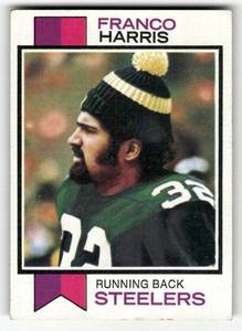 lot 47 image: 1973 Topps Vintage Card Franco Harris Rookie #89