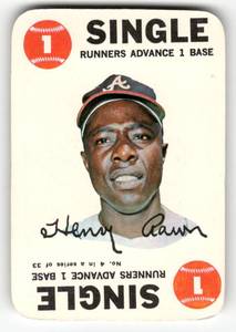 lot 90 image: 1970 Topps Game Card Vintage Hank Aaron #4