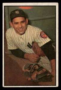 lot 6 image: 1953 Bowman Color Card Yogi Berra #121