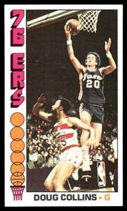 lot 100 image: 1975 Topps Vintage Card Doug Collins #38