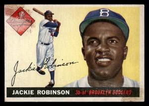 1955 Topps Jackie Robinson Vintage Baseball Card #50