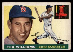 lot 2 image: 1955 Topps Vintage Baseball Card Ted Williams #2