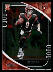 lot 109 image: 2020 Absolute Joe Burrow Rookie #158