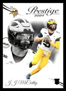 lot 112 image: 2024 Prestige J.J. McCarthy Rookie Card #311