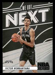 lot 118 image: 2023 NBA Hoops We Got Next Victor Wembanyama Rookie Card #33