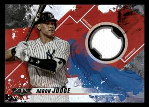 lot 121 image: 2019 Topps Fire Relic Card Jersey Aaron Judge