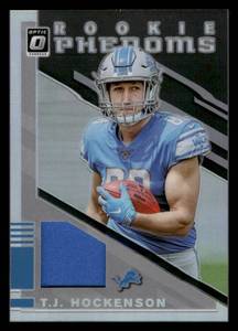 lot 122 image: 2019 Optic Rookie Phenoms Jersey Card T.J. Hockenson