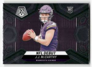 lot 125 image: 2024 Mosaic NFL Debut J.J. McCarthy Rookie Card #275