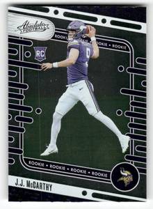 lot 127 image: 2024 Absolute J.J. McCarthy Rookie Card #110